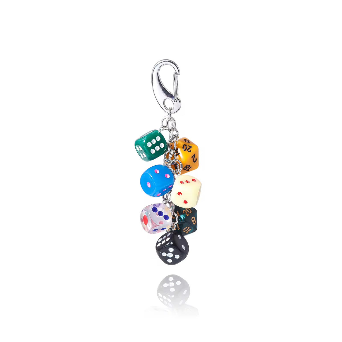 New Billiards Multi-Color Dice Bag Charm